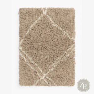 Alfombra beige BENI 70×50