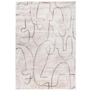 Alfombra líneas grises 230×160 NIEVE