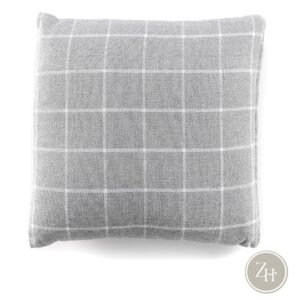 Cojín gris de cuadros 45×45 OTHI
