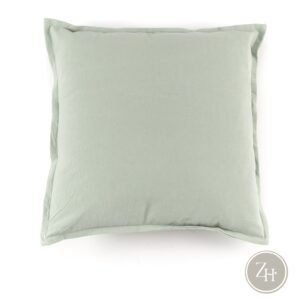 Cojín verde menta algodón SASSA