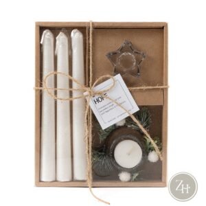 Juego Velas y Portavelas HOPE