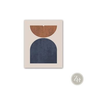 Lienzo tonos terracota ABSTRACT