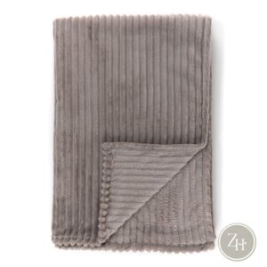 Manta gris topo pana SOFT