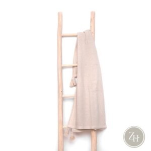 Manta plaid algodón natural VIVI