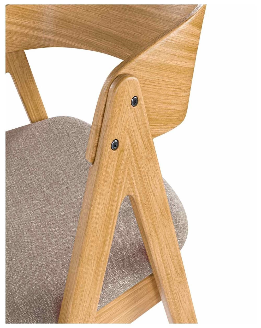 Silla madera roble gris INNA